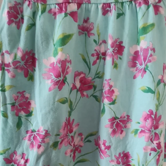 The Children's Place Aqua Floral Ruffle Sleeve Dress with Pink Blooms - Picture 3 of 5